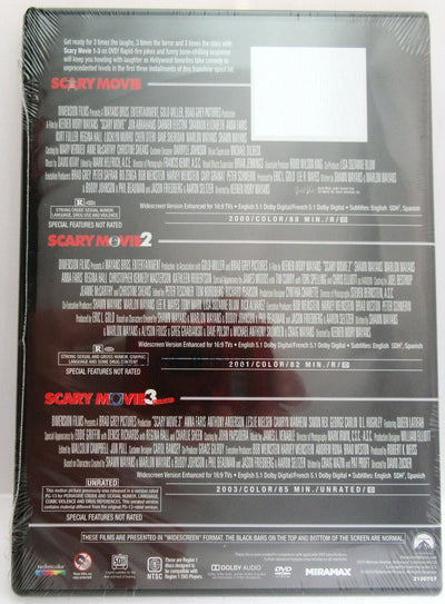 Scary Movie 1,2 & 3 ~ 3-Film Collection ~ New Movie DVD