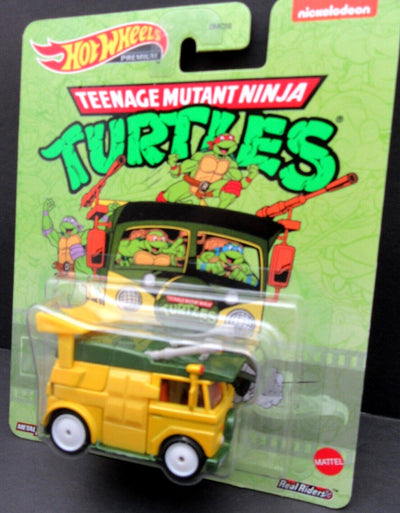 Teenage Mutant Ninja Turtles Party Wagon ~ Hot Wheels Premium ~ Die Cast
