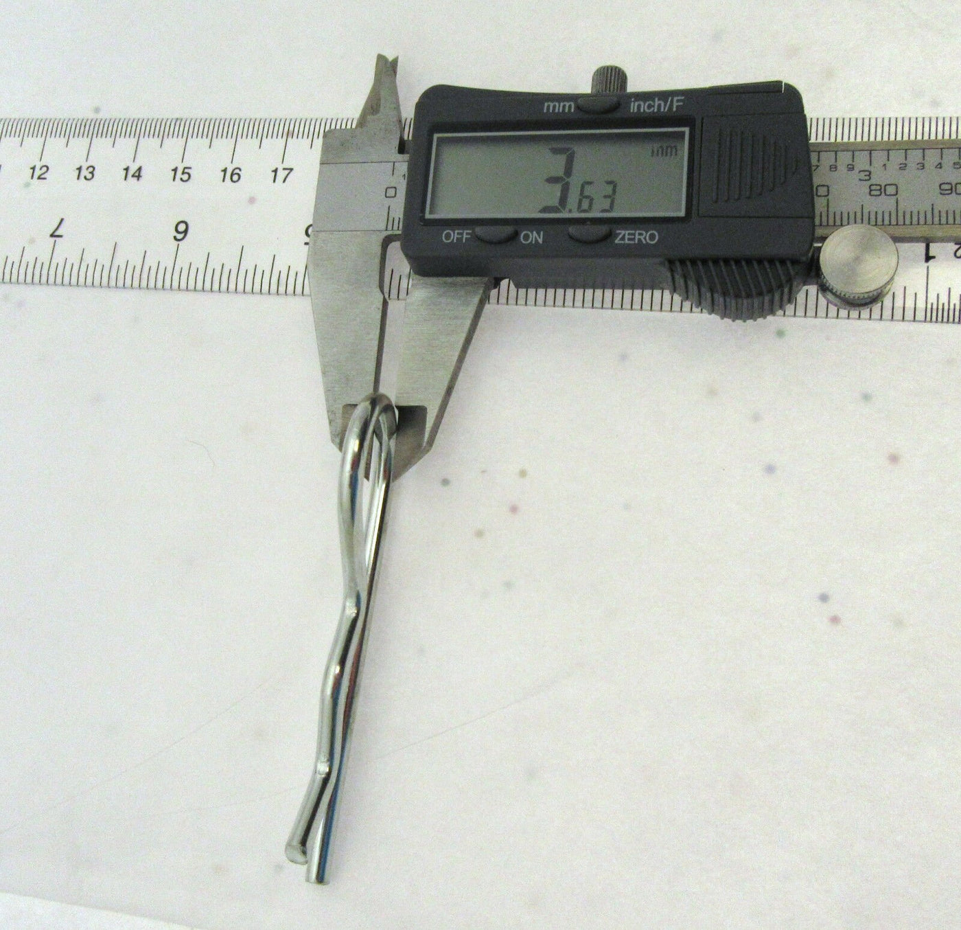 Hitch Pin Clip ~ 5/32 inch Diameter X 2 15/16" length ~ Zinc Plated Spring Steel
