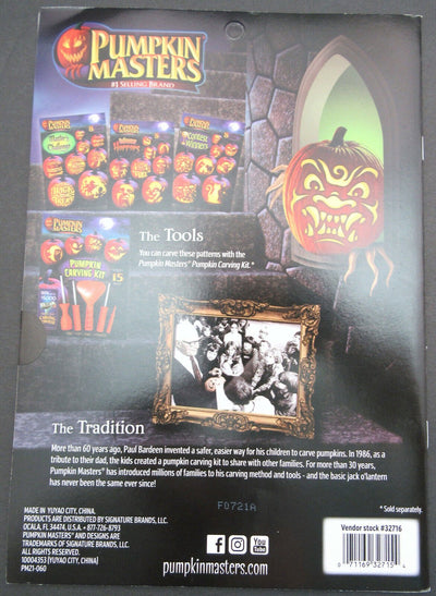 Pumpkin Masters ~ 4 Self Stick Patterns ~ Halloween ~ Premium Sticker Patterns!