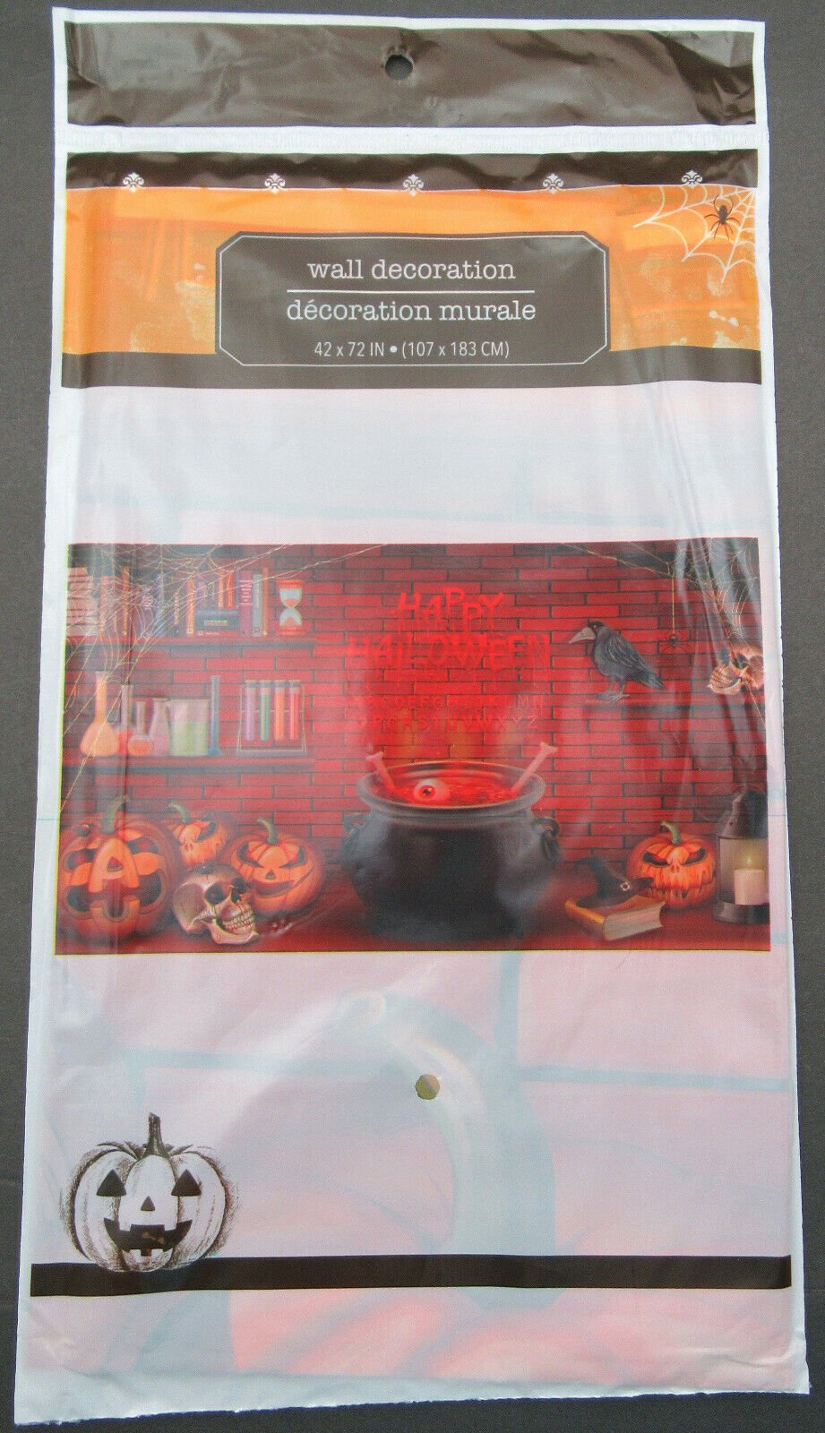 Wall Decoration ~ Laboratory With Cauldron ~ 42 x 72 inch ~ Happy Halloween!