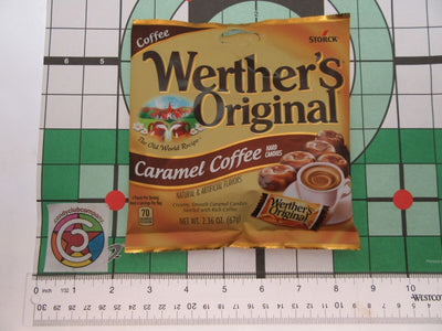 Werther's Original Caramel Coffee 2.36oz Bags Brown Werthers Candies Lot of 3