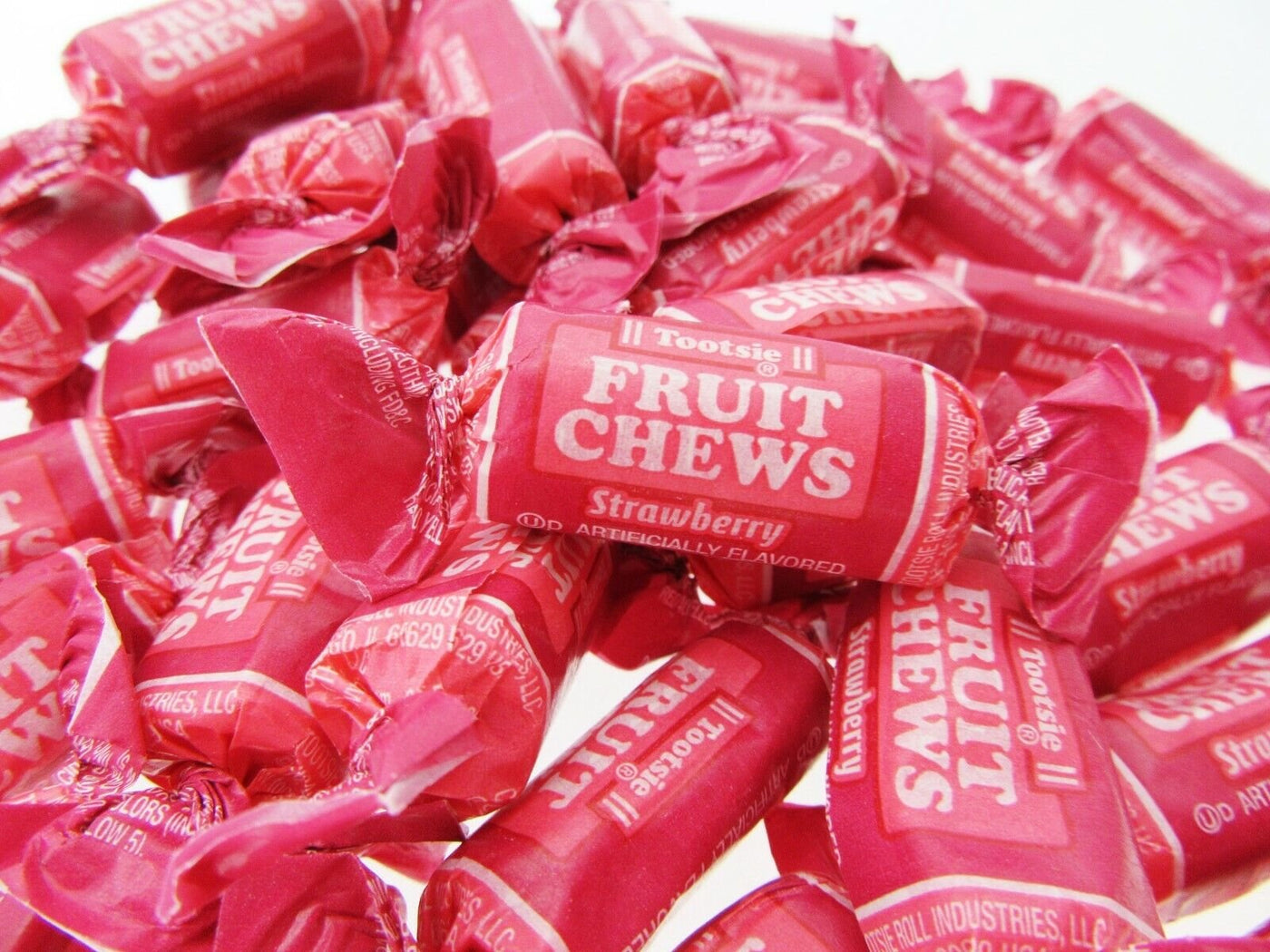 Tootsie Roll Strawberry 16oz Fruit Chews Candy One Pound ~ NEW FLAVOR