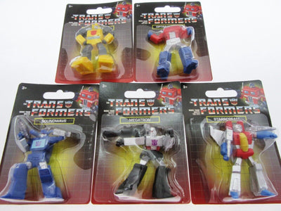 Transformers 5 Toy Figurine Collectibles ~ Optimus Prime Starscream Megatron Bee