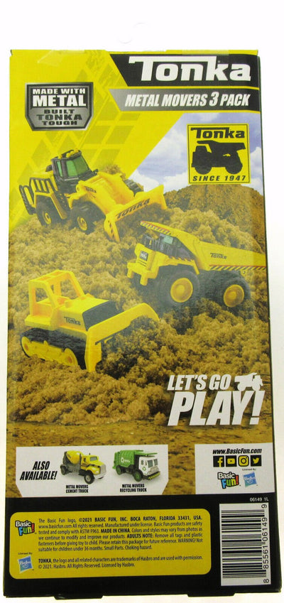 Tonka ~ Mighty Dump, Front Loader, Bulldozer ~ Metel~ 3 Vehicles