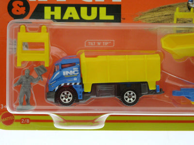 Hitch & Haul Matchbox ~ Dump Truck / MBX Cement Mixer ~ Gray ~ 1:64 scale