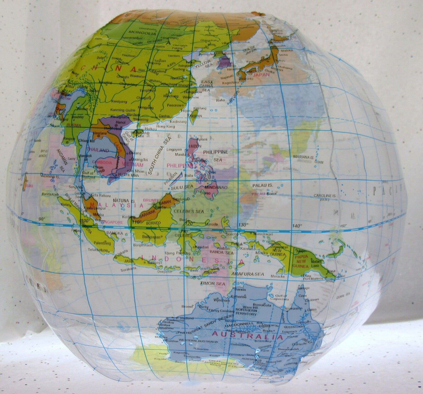 Inflatable Earth Globe ~ 10 inch ~ From Learning Tree ~ Geographical
