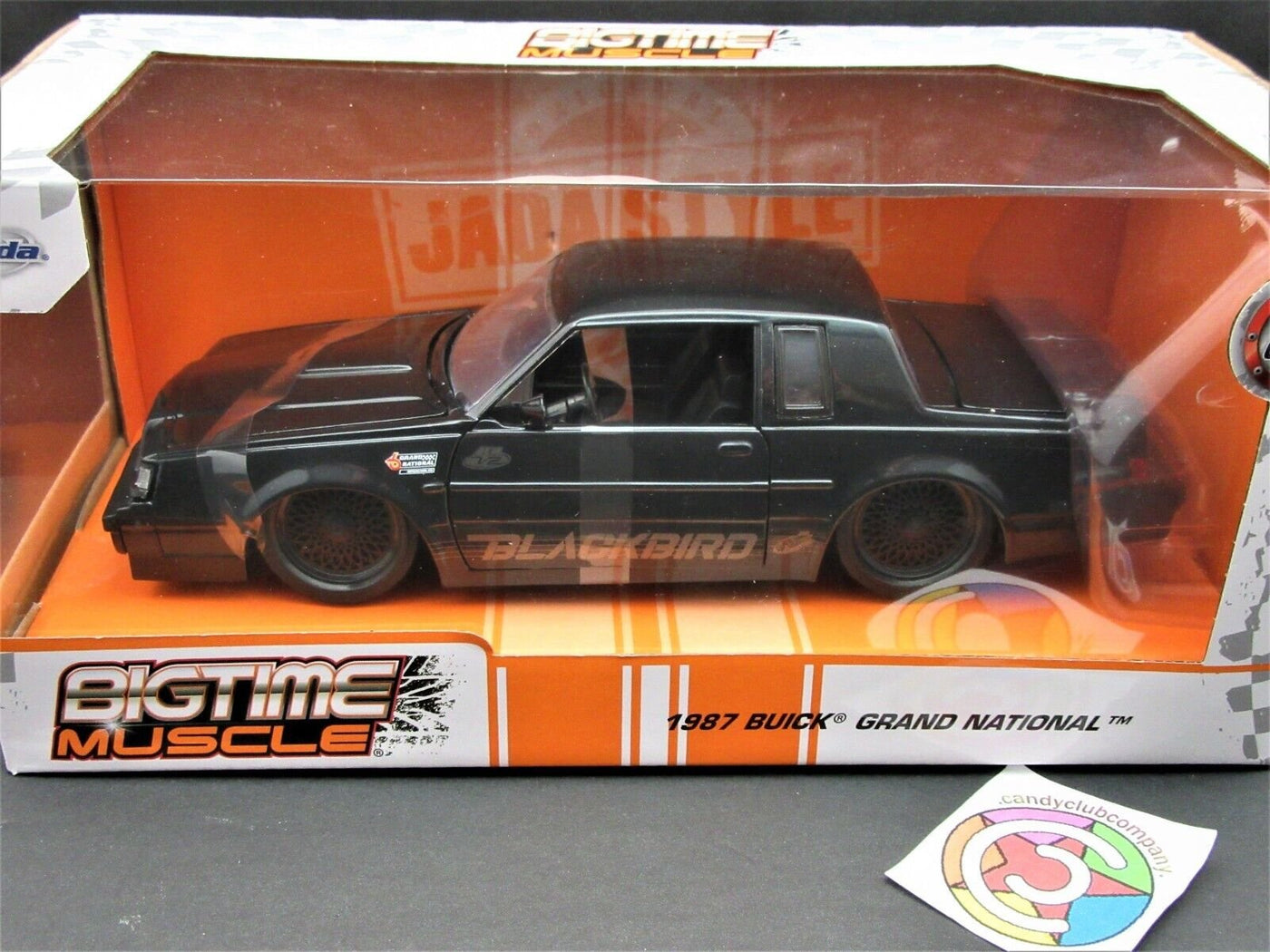 1987 Buick Grand National  Blackbird ~ Die Cast Car ~ Big Muscle ~ Black ~ 1:24