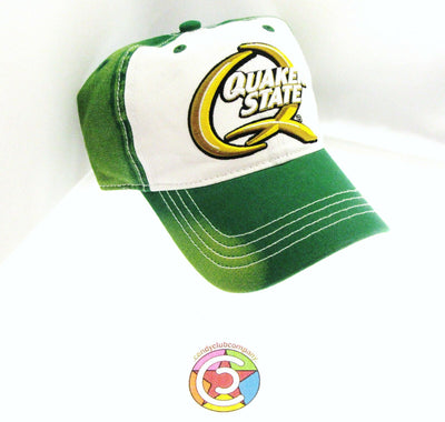 Quaker State Cap ~ Headwear Hat  ~ Green & White ~ NEW!