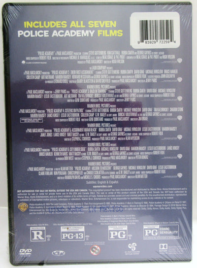 Police Academy ~ 7 Film Collection ~ Steve Guttenberg ~ Comedy Movie ~ New DVD