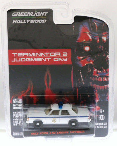 Terminator 2 ~ 1983 Ford LTD CV Police Car ~ Greenlight Collectables ~ Die Cast