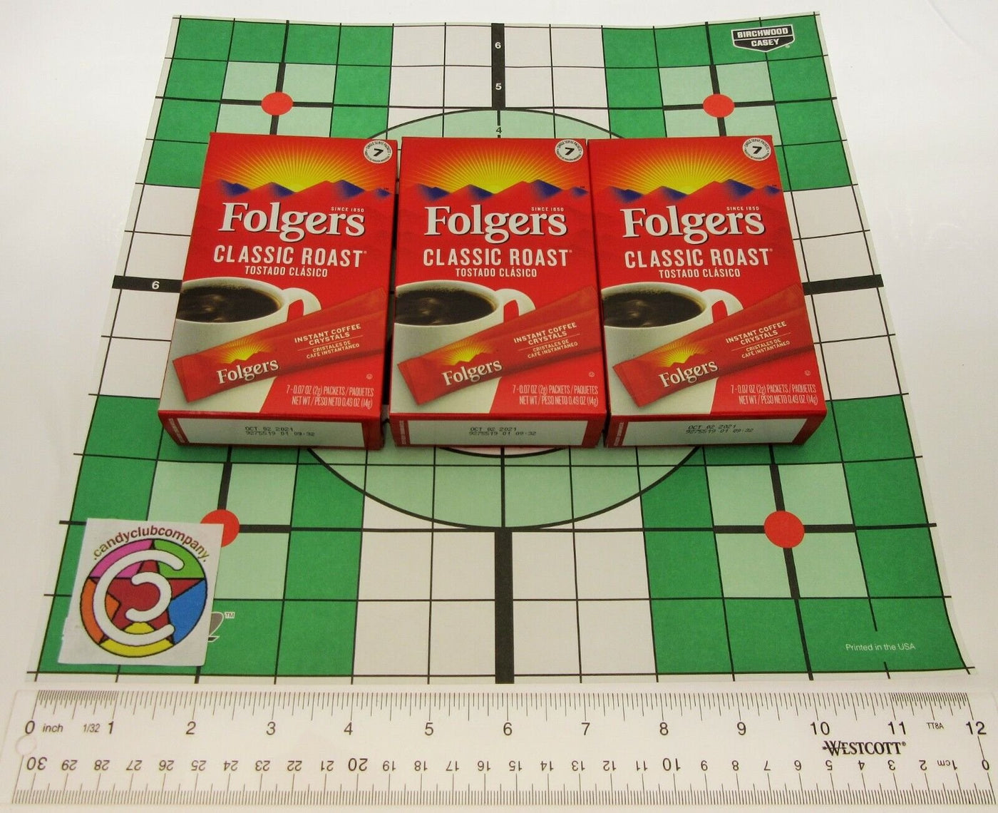 Folgers Instant Coffee ~ 7 Single Packets ~ Classic Roast ~ Lot of 3