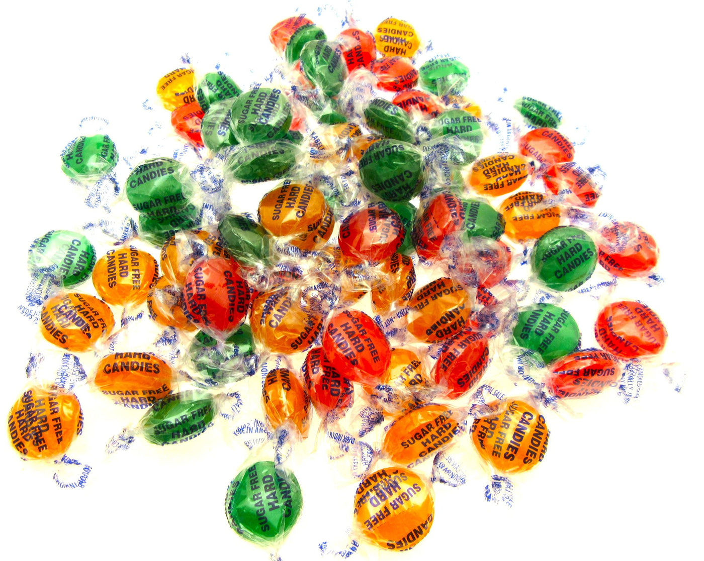 Coastal Bay Fat / SUGAR FREE 16oz Assorted Fruit Flavors Hard Candy 1 One Pound