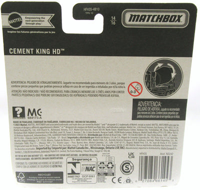 Matchbox Working Rigs ~ Cement King HD Truck ~ Metal