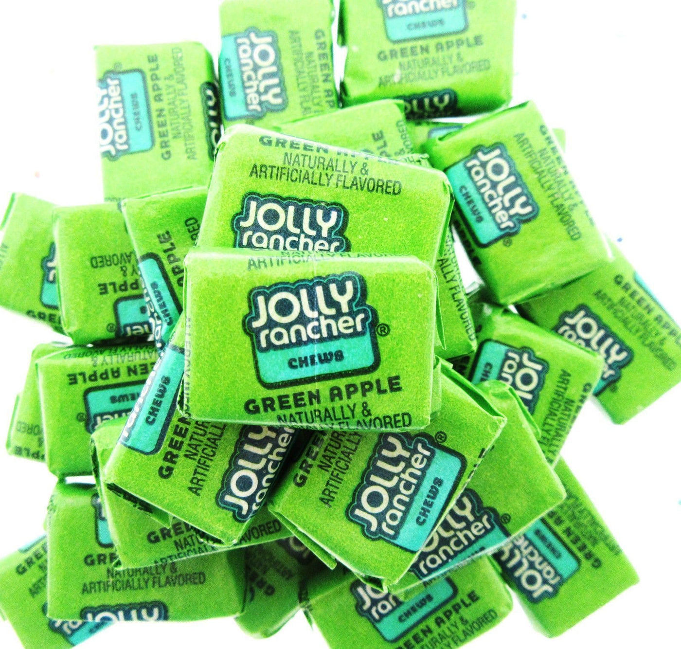 Jolly Rancher Green Apple ~ 1 lb Chews Favorite Flavor candy ~ One Pound Sweets