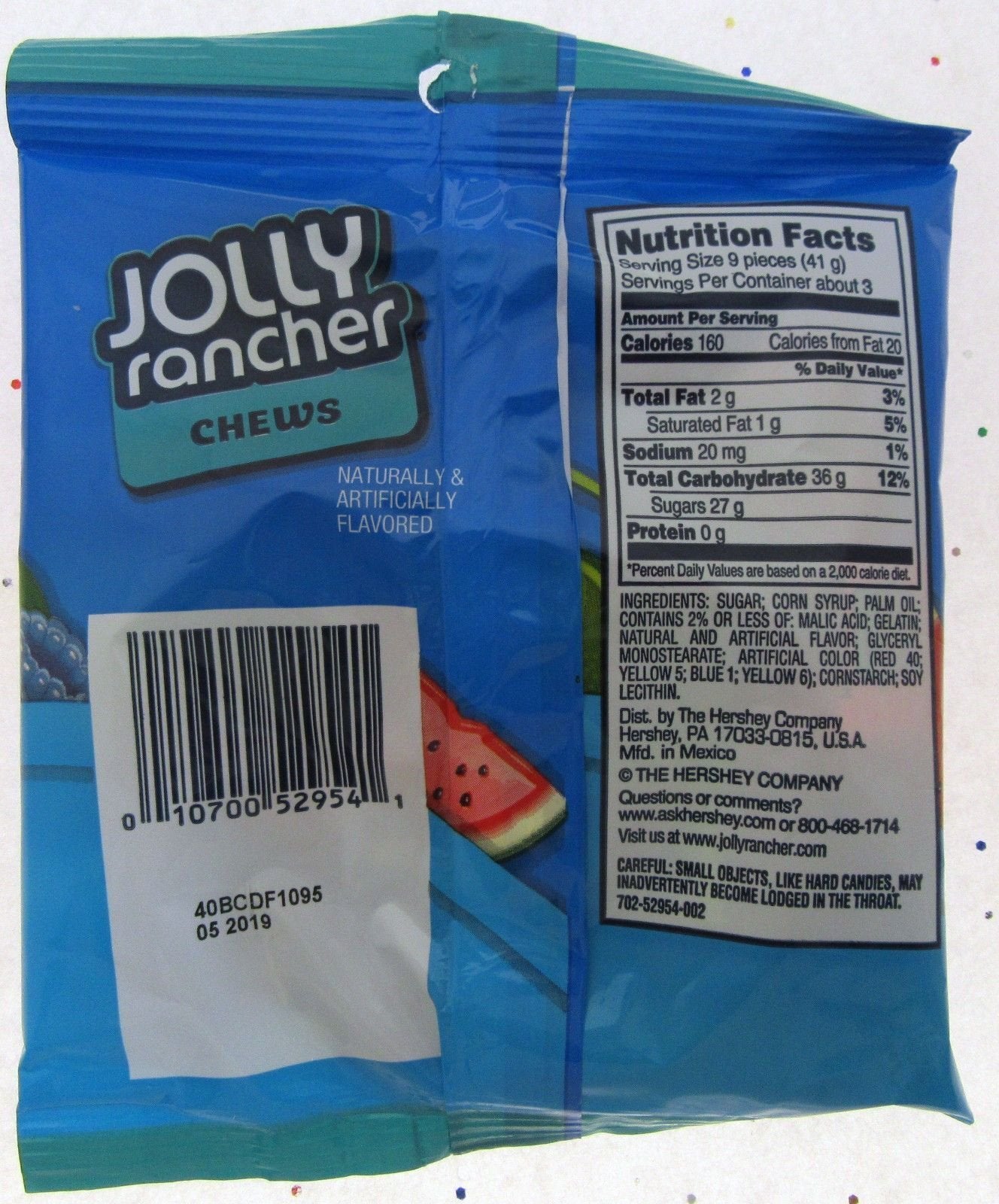 Jolly Rancher ~ Chews ~ 4oz bag ~ candy ~ Lot of 2 bags of sweets