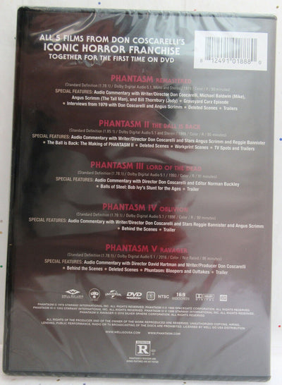 Phantasm ~ 5 Movie DVD Collection ~ I, II, III, IV, V ~ Movie ~ New  DVD
