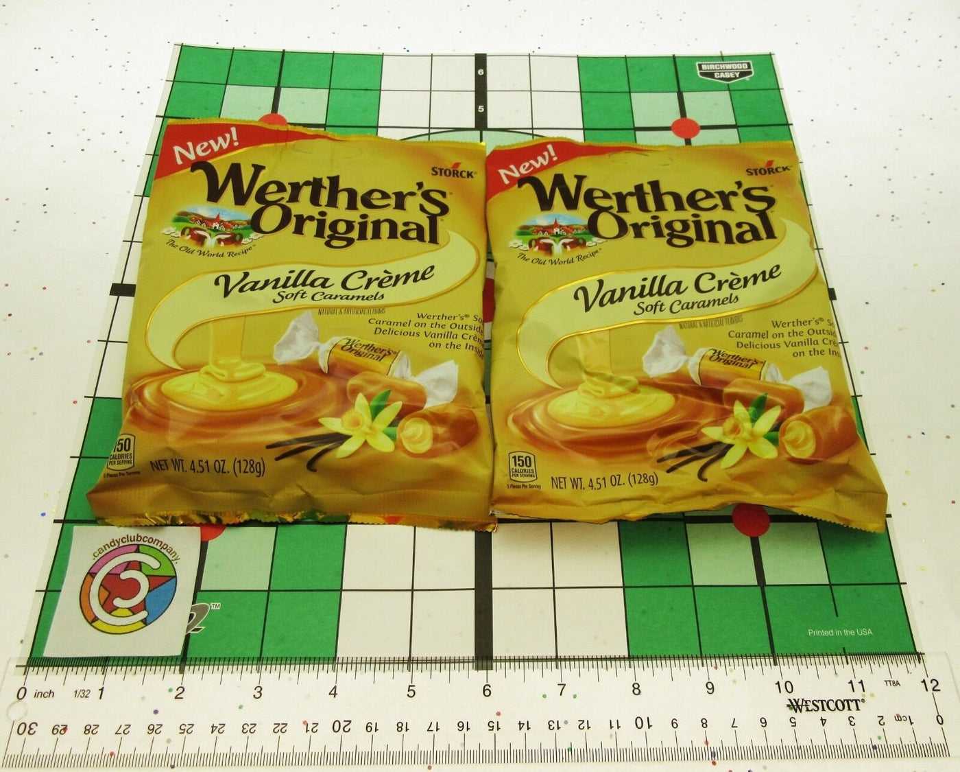 Werther's Vanilla Creme Soft Caramels Werthers Chewy Candy ~ Lot of 2 Bags