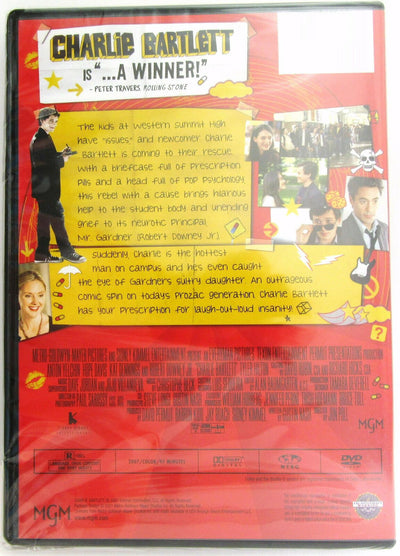Charlie Bartlett ~ 2007 ~ Anton Yelchin ~ Movie Comedy-Drama ~ New DVD