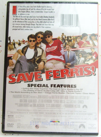 Ferris Bueller's Day Off ~ 1986 ~ Matthew Broderick ~ Comedy ~ Movie ~ New DVD