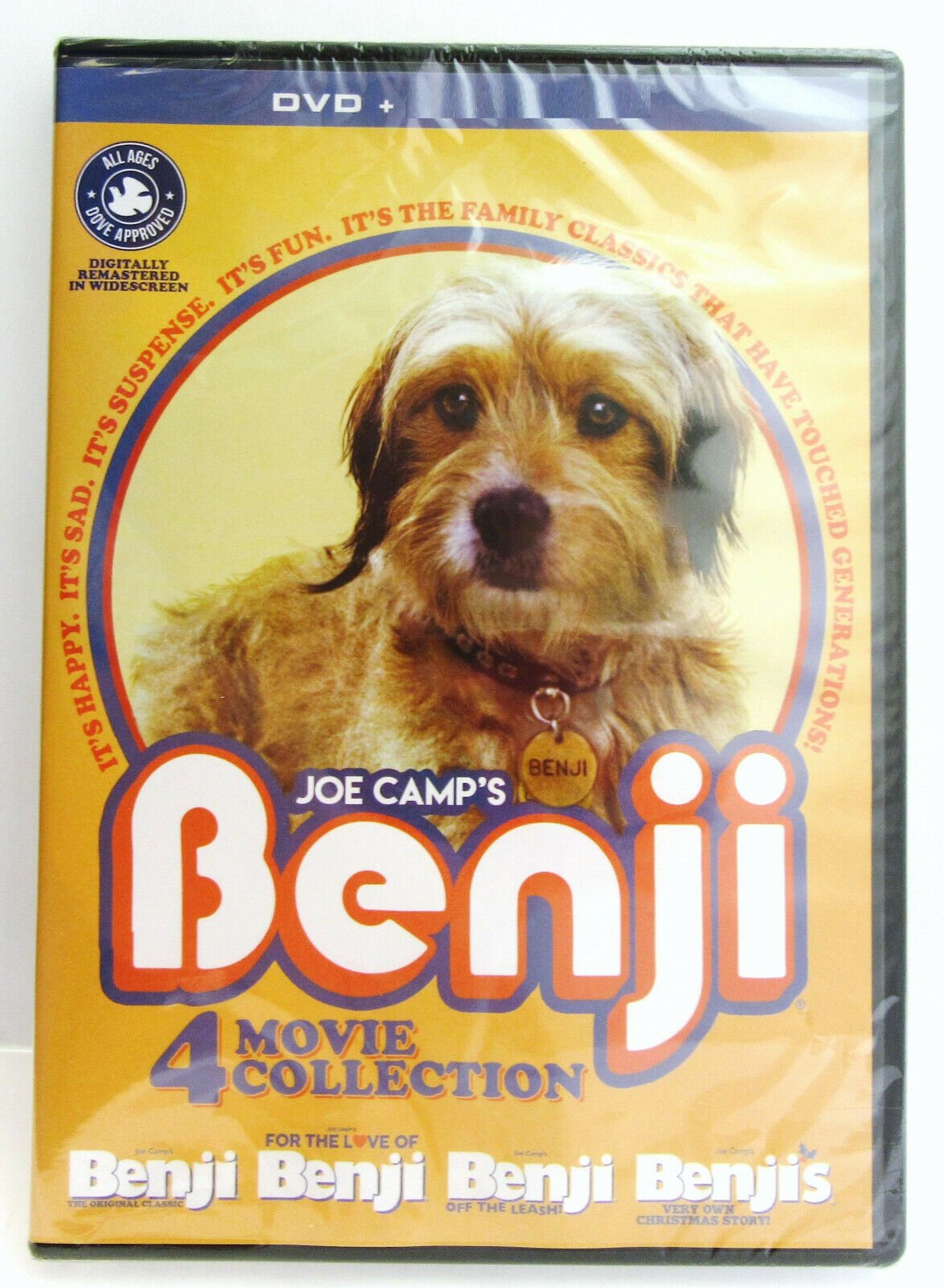Benji ~ 1974 1977 1978 2004 ~ 4 Movie Collection ~ Family Film ~ New DVD