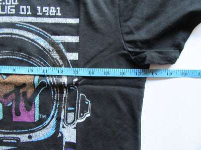 MTV ~ Music Television 12:00 August 1, 1981 ~ Small Black ~ Size S ~ T Shirt