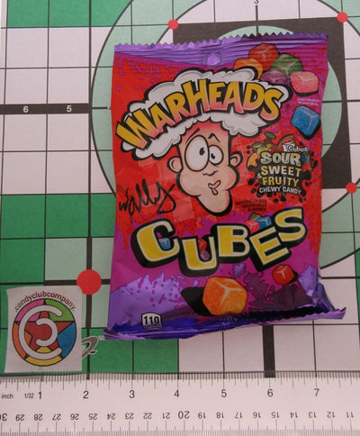 Warheads ~ Sour Sweet Cubes ~ Soft Chewy Candy ~ 5oz Bag ~ Lot of 2