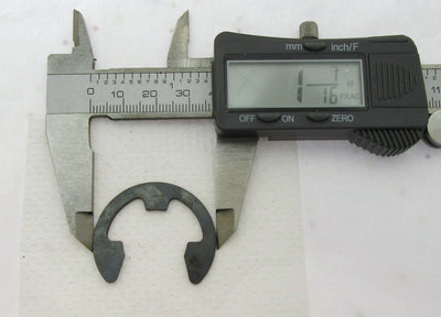 E Clip ~ 3/4 inch ~ Black Oxide Finish ~ Spring Steel