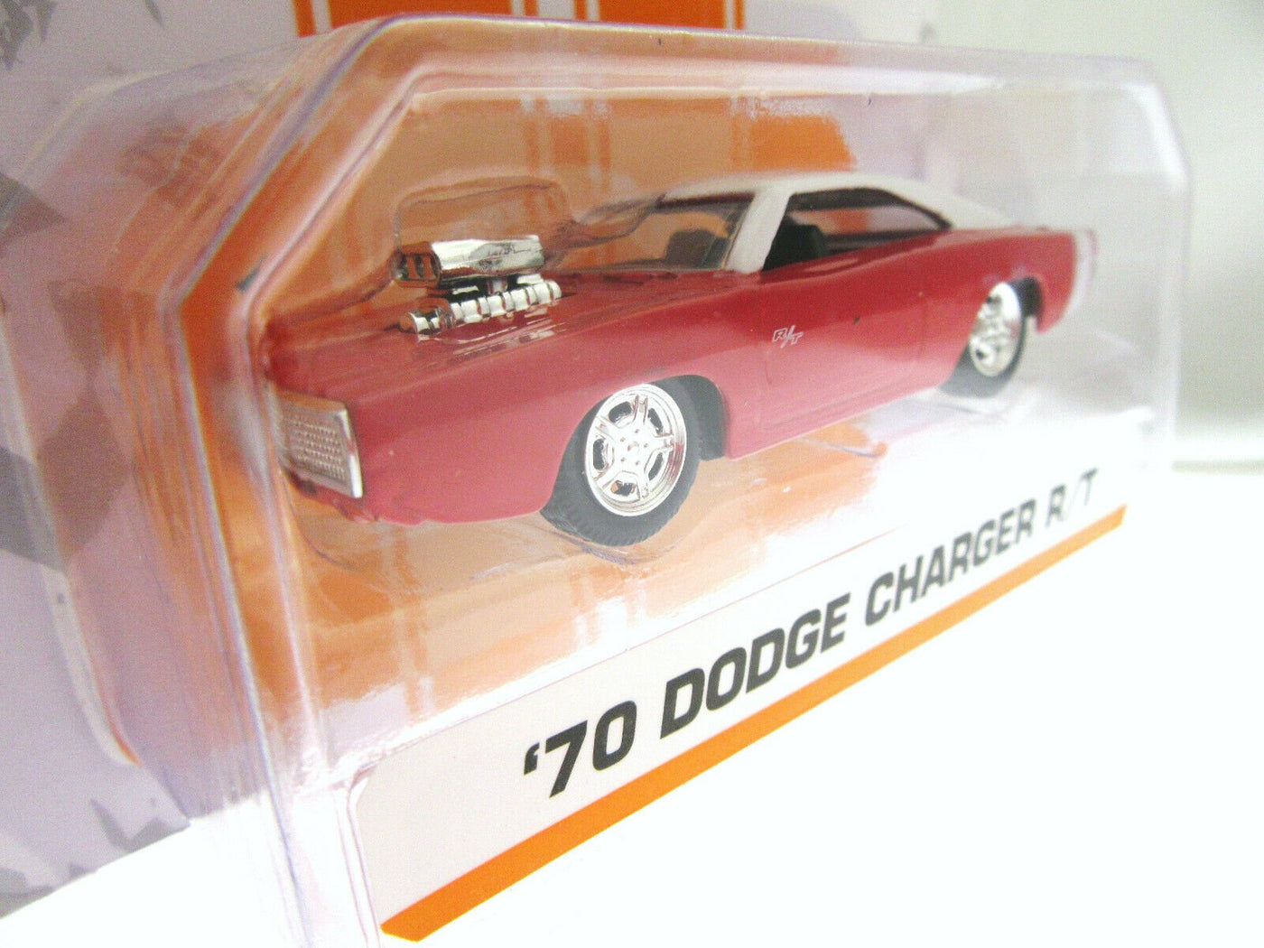 1970 Dodge Charger R/T ~ Red ~ Die Cast Metal ~ 1:60 Scale ~ Bigtime Muscle
