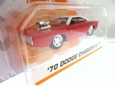 1970 Dodge Charger R/T ~ Red ~ Die Cast Metal ~ 1:60 Scale ~ Bigtime Muscle