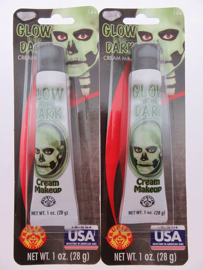 Halloween Glow In The Dark Cream Make Up ~ 1oz Tube