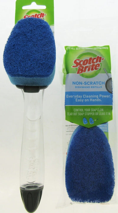 Scotch-Brite Dishwand Soap Dispenser Non Scratch Scrubber Refill Kitchen Scour2