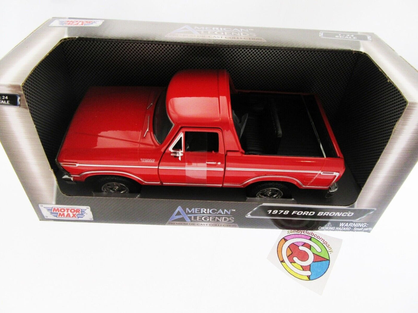 1978 Ford Bronco ~ Red ~ 1:27 Die Cast ~ American Legends