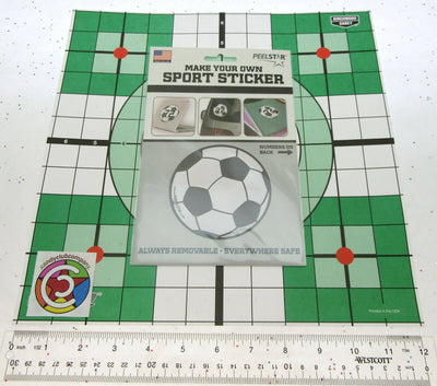 Make Your Own Sport Sticker ~ Soccer ~ Removable ~ By Peelstar