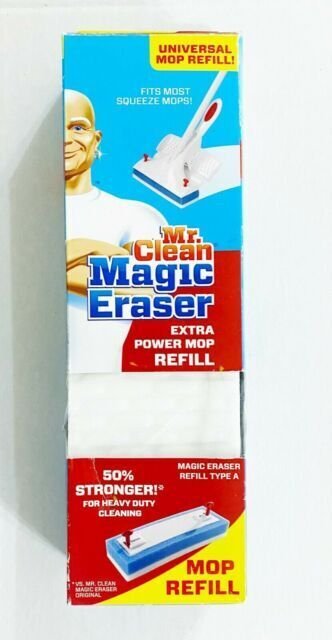 Mr. Clean Magic Eraser Extra Power Mop Head Refills ~ Lot of 3