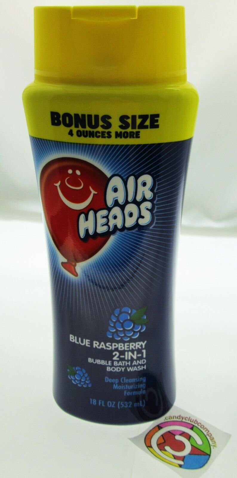 Airheads Blue Raspberry 2-in-1 Bubble Bath & Moisturizing Body Wash 18 fl oz