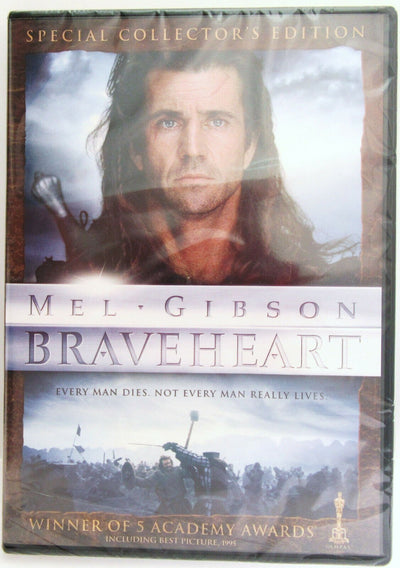 Braveheart ~ Mel Gibson / Sophie Marceau ~ 1995 ~ Movie ~ New DVD