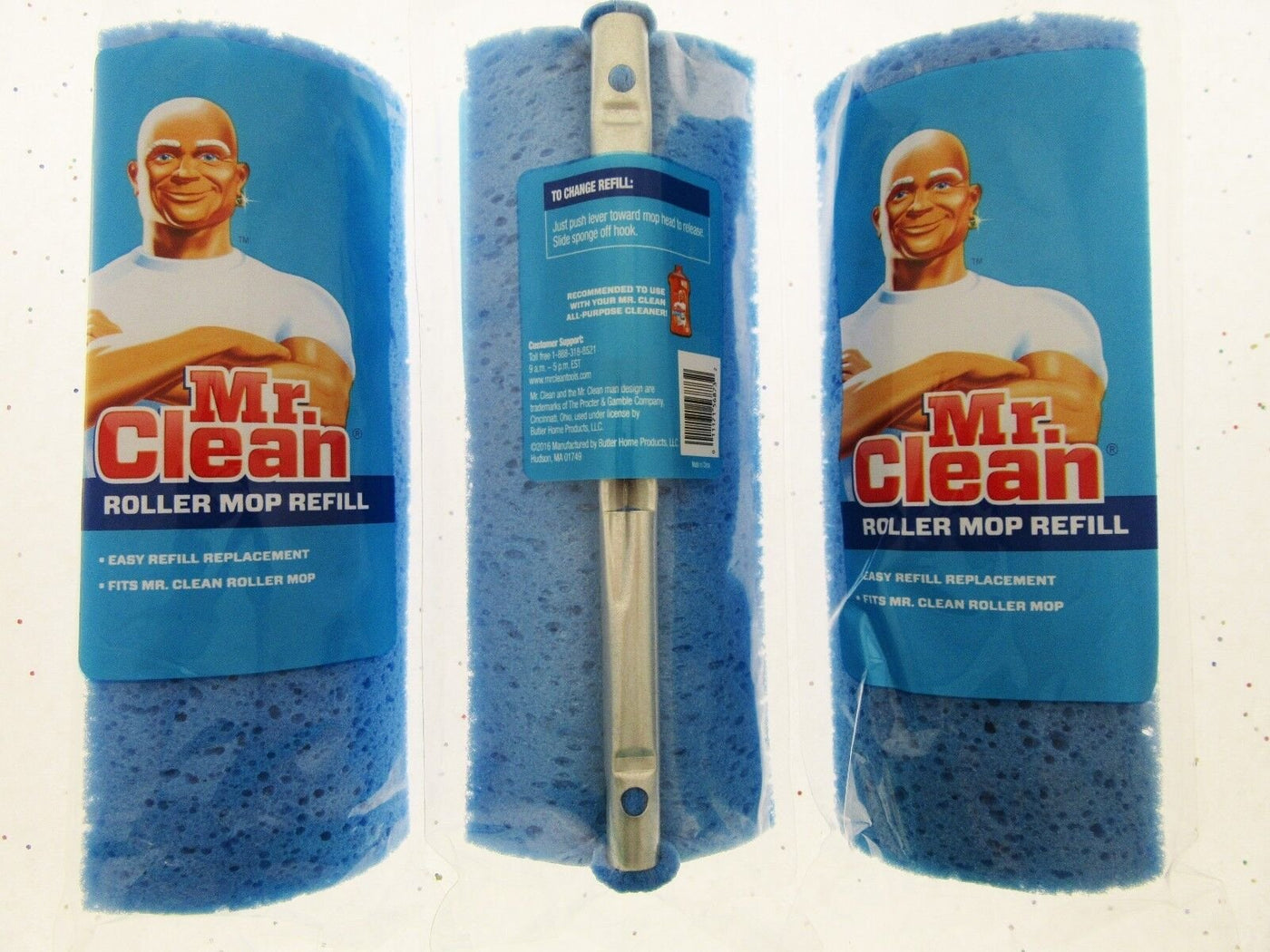 MR. CLEAN Roller Mop Refills ~ Lot 3 Mop Head Heads Refill