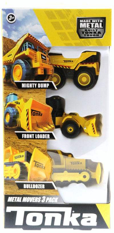 Tonka ~ Mighty Dump, Front Loader, Bulldozer ~ Metel~ 3 Vehicles