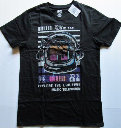 MTV ~ Music Television 12:00 August 1, 1981 ~ Medium Black ~ Size M ~ T Shirt