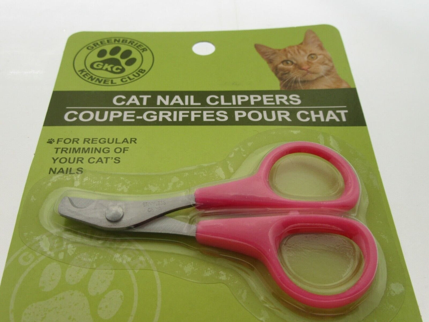 Cat Nail Clippers by Greenbrier Kennel Club  ~ Pet Claw Care - Pink