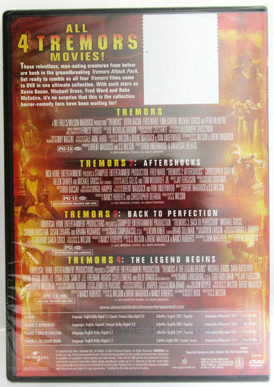 Tremors ~ Attack Pack ~ 4 Film Collection ~ Movie ~ New DVD