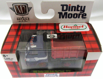 M2 Details ~ 1966 Dodge L600 Stake Bed Truck ~ Dinty Moore ~ 1:64 Die Cast Car