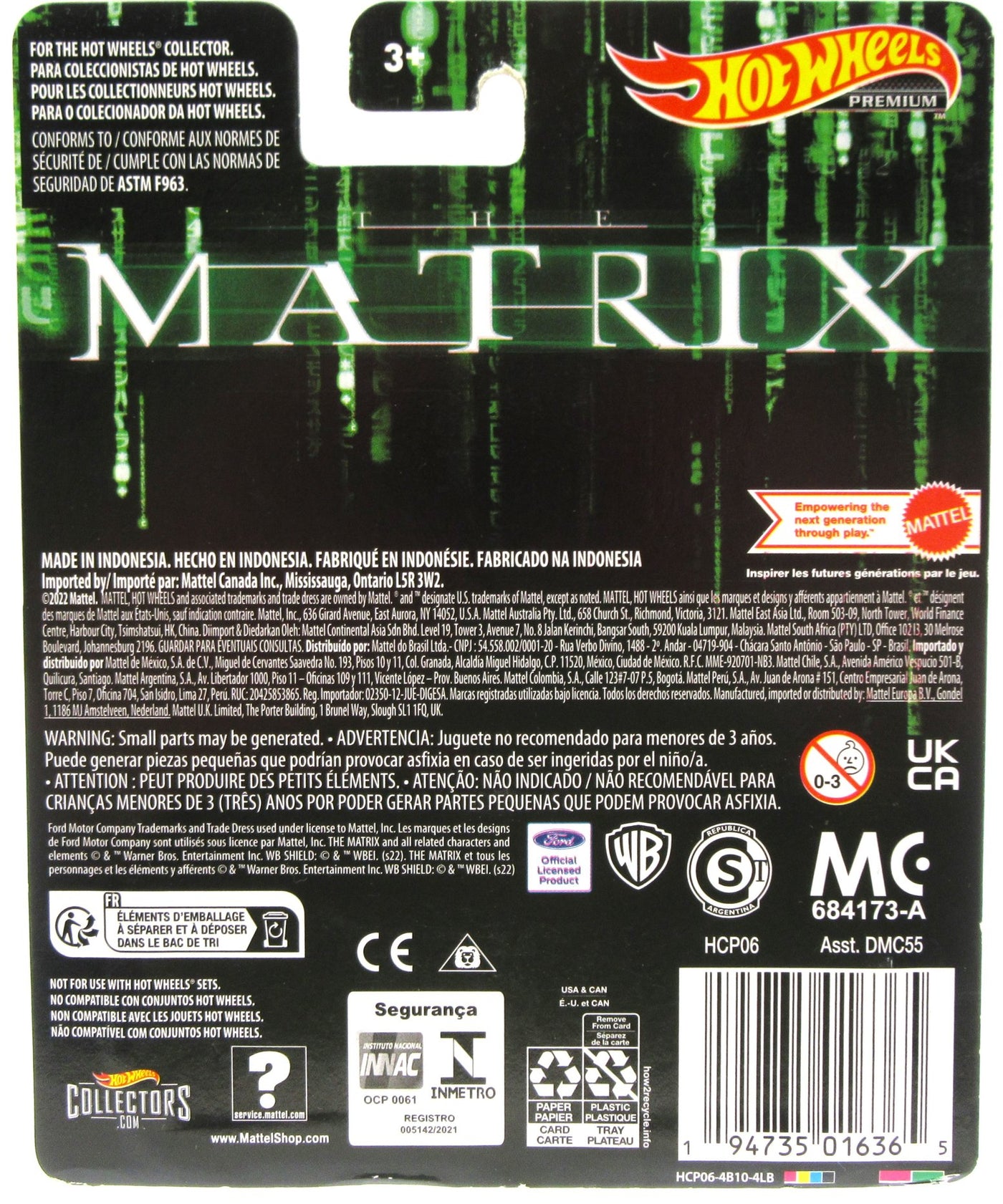 The Matrix 64' Lincoln Continental Hot Wheels Premium ~ 1:64 Die Cast