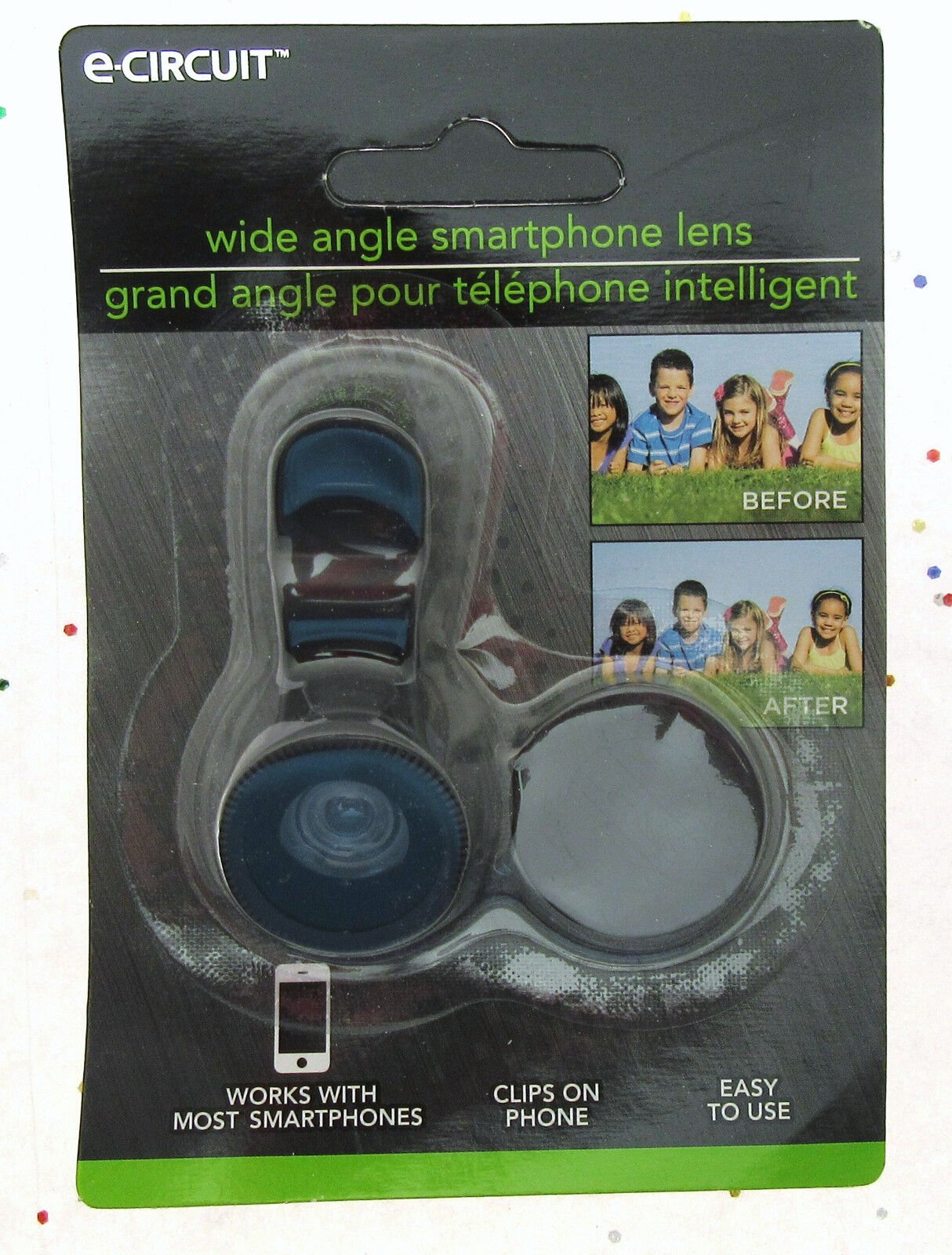 One ~ Wide Angle Smart Phone Clip On Lens ~ Easy To Use