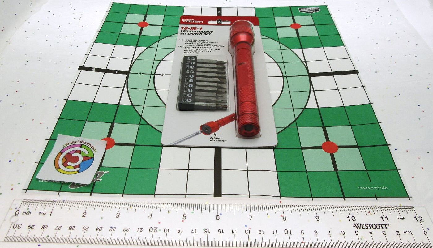 Flashlight Screw Driver ~ Multi-Bit Driver Set ~ Light ~ Hyper Tough Tool