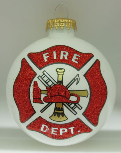 Fire Department Christmas Tree Ornament "First in last out" ~ American Pride