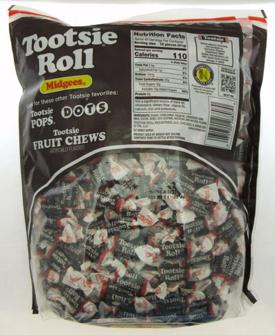 Tootsie Roll Original Midgees ~ 400 pieces ~ Chews Candy ~ 43.1oz Resealable Bag