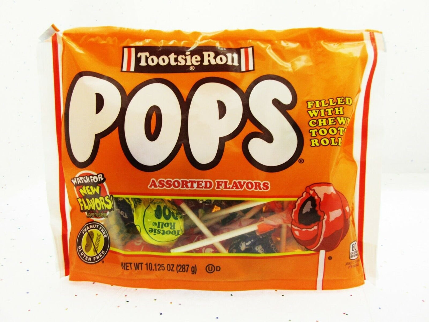 Tootsie Roll ~ Chocolate Chewy Center Pops ~ American Lolli Candy ~ 10.125oz Bag