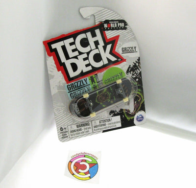 Tech Deck ~ Grizzly ~ Skateboard / Fingerboard ~ World Edition ~ Bear